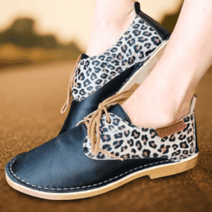 Black Aldora Leopard Print Vellies